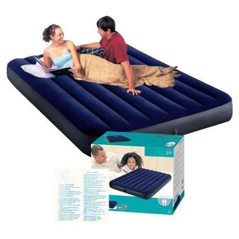 Multifunctional Inflatable Bed Home Outdoor Air Mattress Blue Single Double Pneumatic People Multifunction Mattresses Beds