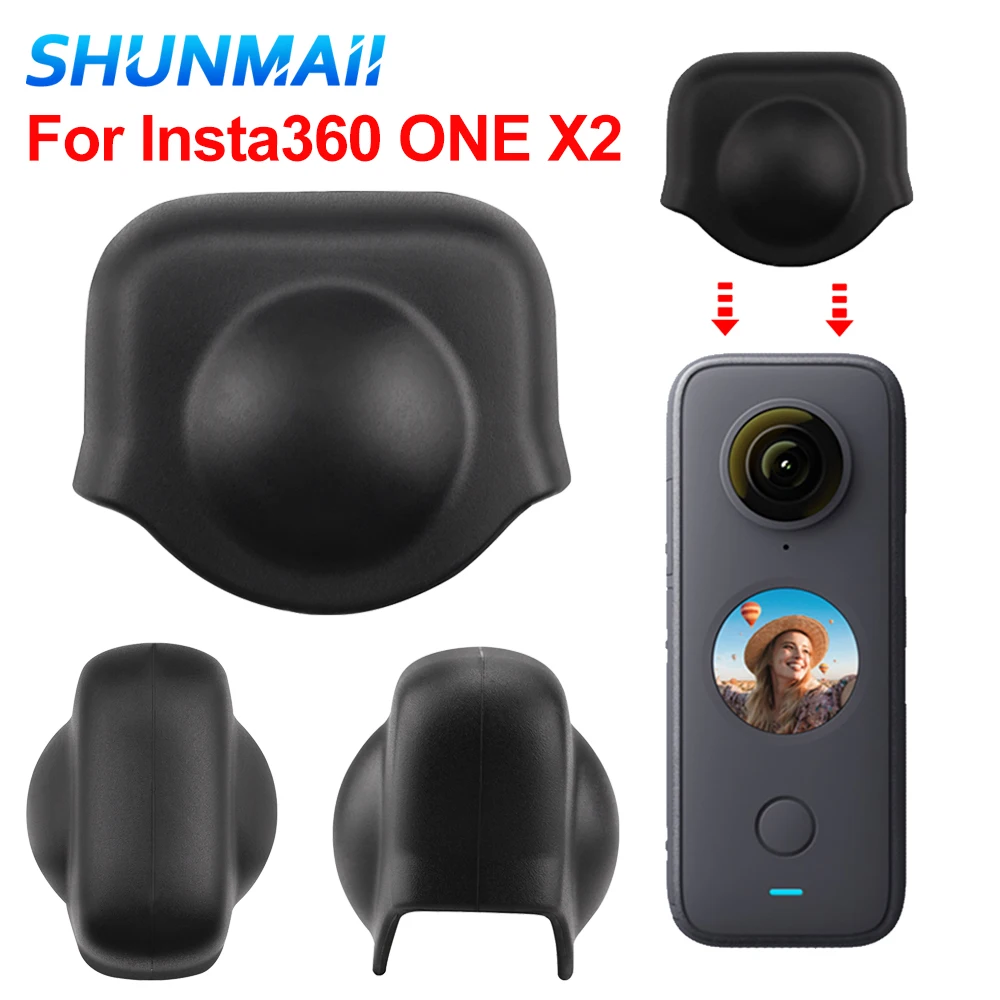 Camera Cover Shell Camera Accessory for Insta360 ONE X2 Scratch-Proof Guard Silicone Sports Camera Lens Cap Cover