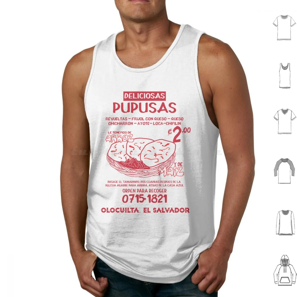 

Винтажные топы на бретелях с принтом Pupusas El Salvador Pupusas Pupuseria Salvadoreno Salvadorean Comida