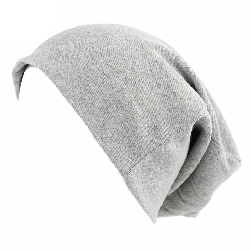 Gorro Baggy de Lã Unisex com Onda para Homens e Mulheres, Tampão de Caveira Oversize, Camisa Slouchy Plain, Cotton Warm Headwear, Candy Color