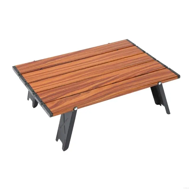 

Aluminum Folding Table With Scratch Resistant Finish For Garden Cooking Camping Hiking Picnics Quick Setups In 10 Second Y5GB