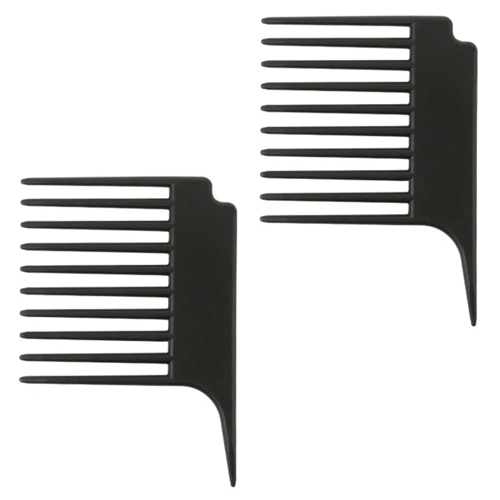 2 قطعة مشط أسنان واسعة أداة تصفيف الشعر لفك تشابك الشعر المستقيم المجعد تصميم متين طويل الأمد مشط أسنان واسعة