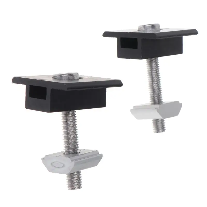 Solar Panel Mounting Clamp Lightweight Aluminum Alloy for Camping Rooftop Portable Solar System Setup Kits
