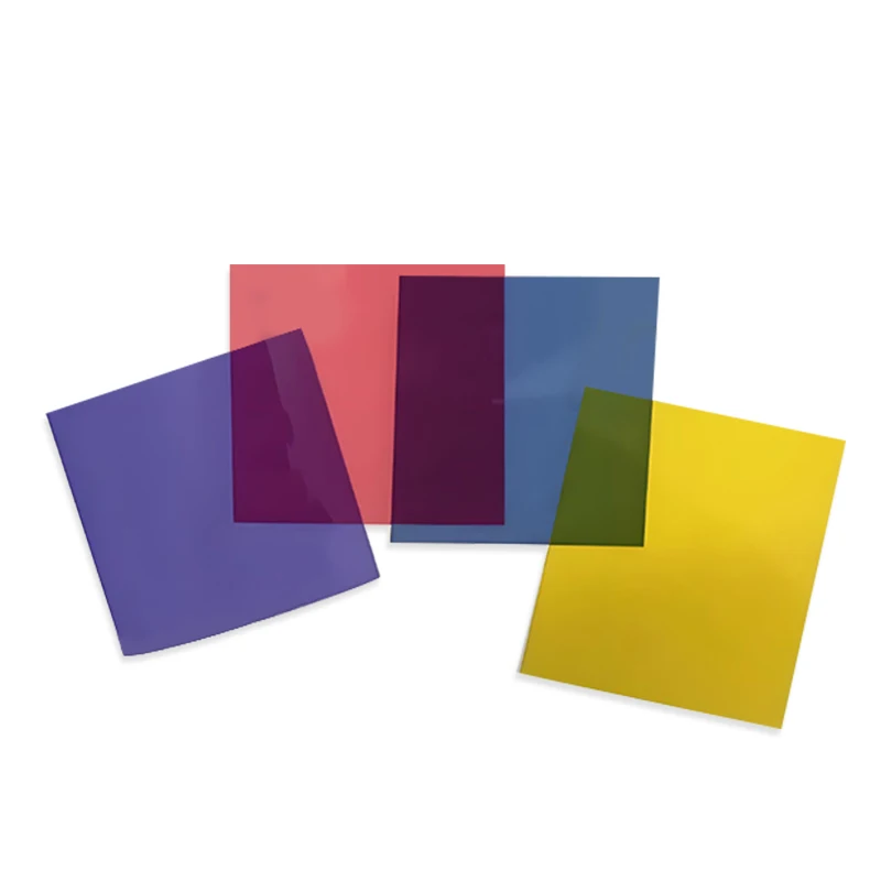 

1pcs 10*10CM Red Blue Purple Polarized Filters Sheets with Adhesive, DIY watch modification LED display aging repair