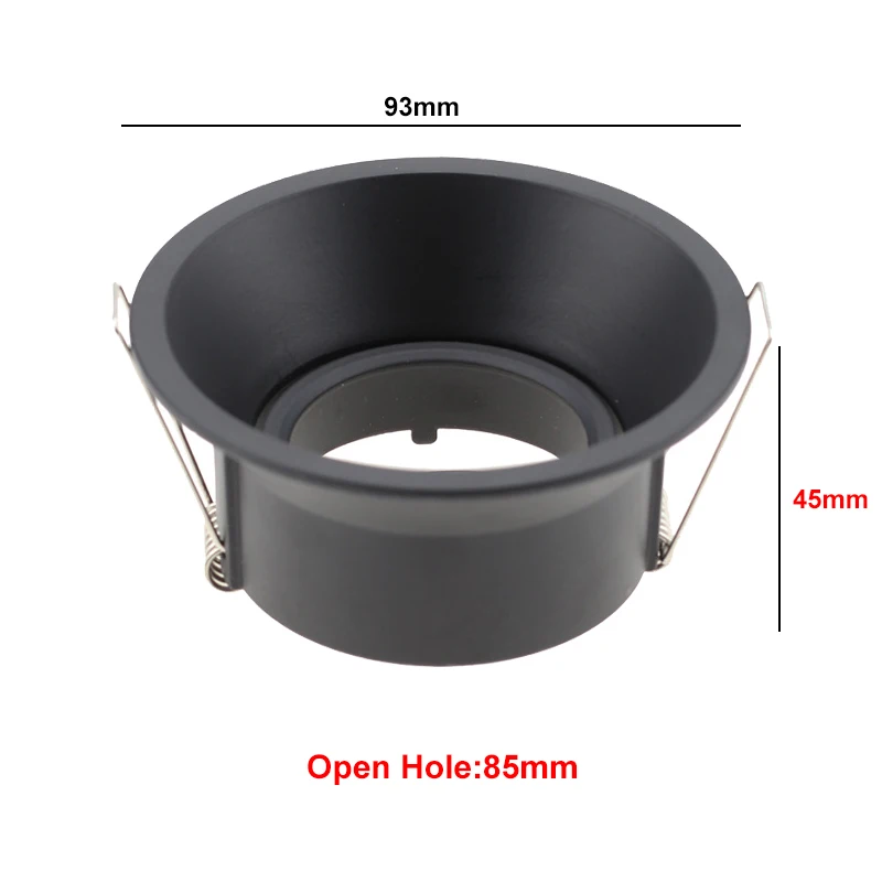 Recessed Down Lights GU10 MR16 Lamp Fixtures Trim Rings MR16 Fitting LED Ceiling Spot Light Frame Led Ceiling Light Fixtures