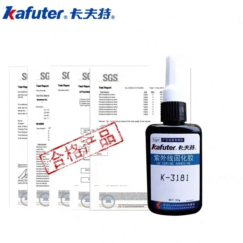 kafuter Kafuter k-3181  good stability organic transparent bonding strong adhesive fiber material glass glue