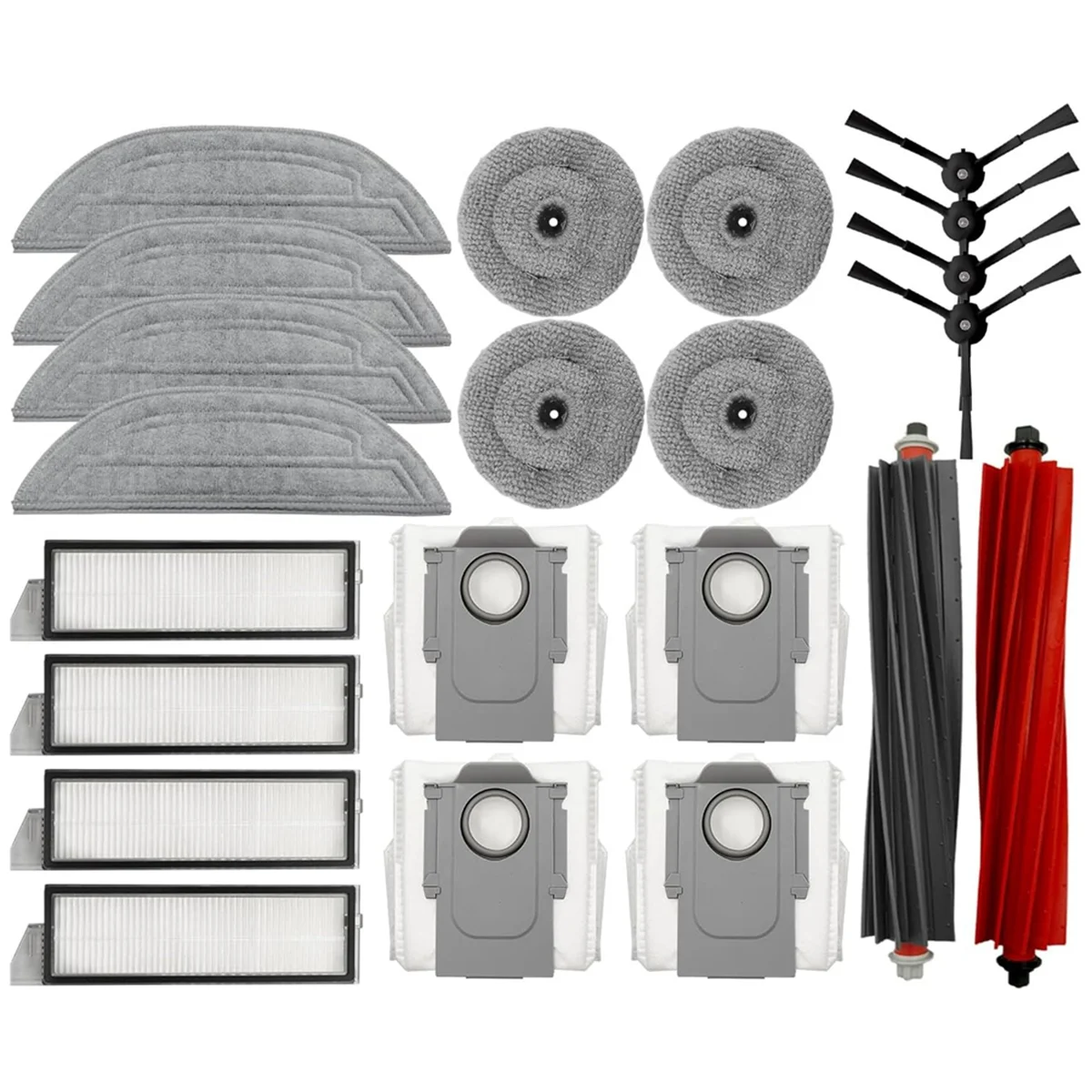 FZFZ для S8 MaxV Ultra, аксессуары для роботов-пылесосов, основная щетка, фильтры Hepa, тканевые мешки для пыли