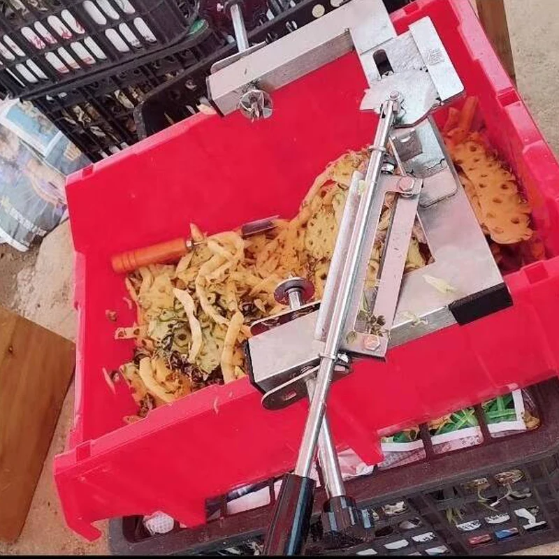 Hand Crank Pineapple Automatic Fruit Melon Skin Peeling Machine Manual Pineapple Peeler