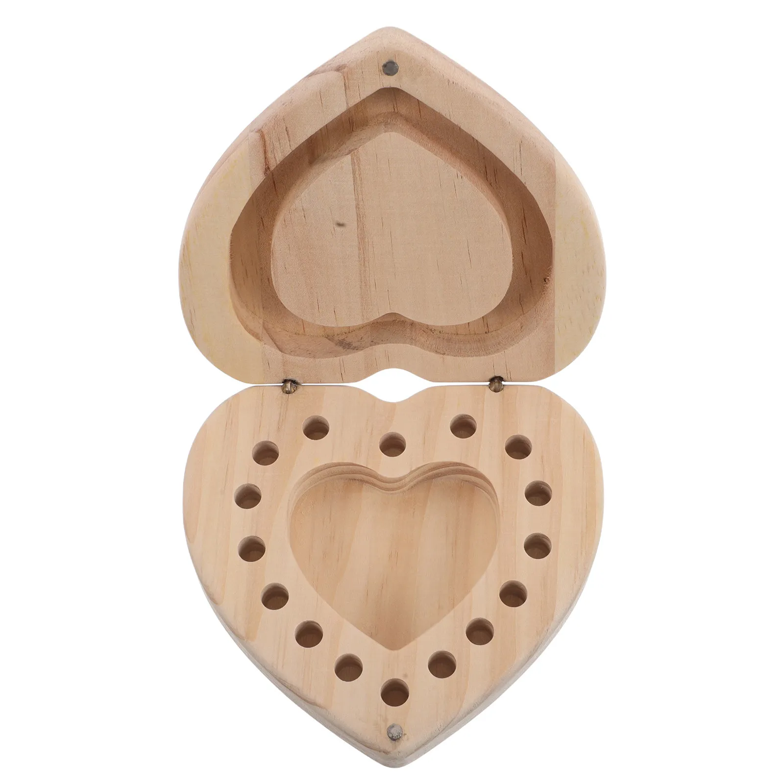 Wooden Essential Oil Box Portable Heart-Shaped Solid Wood Capsule Holder Aromatherapy Storage Organizer Travel Display Case