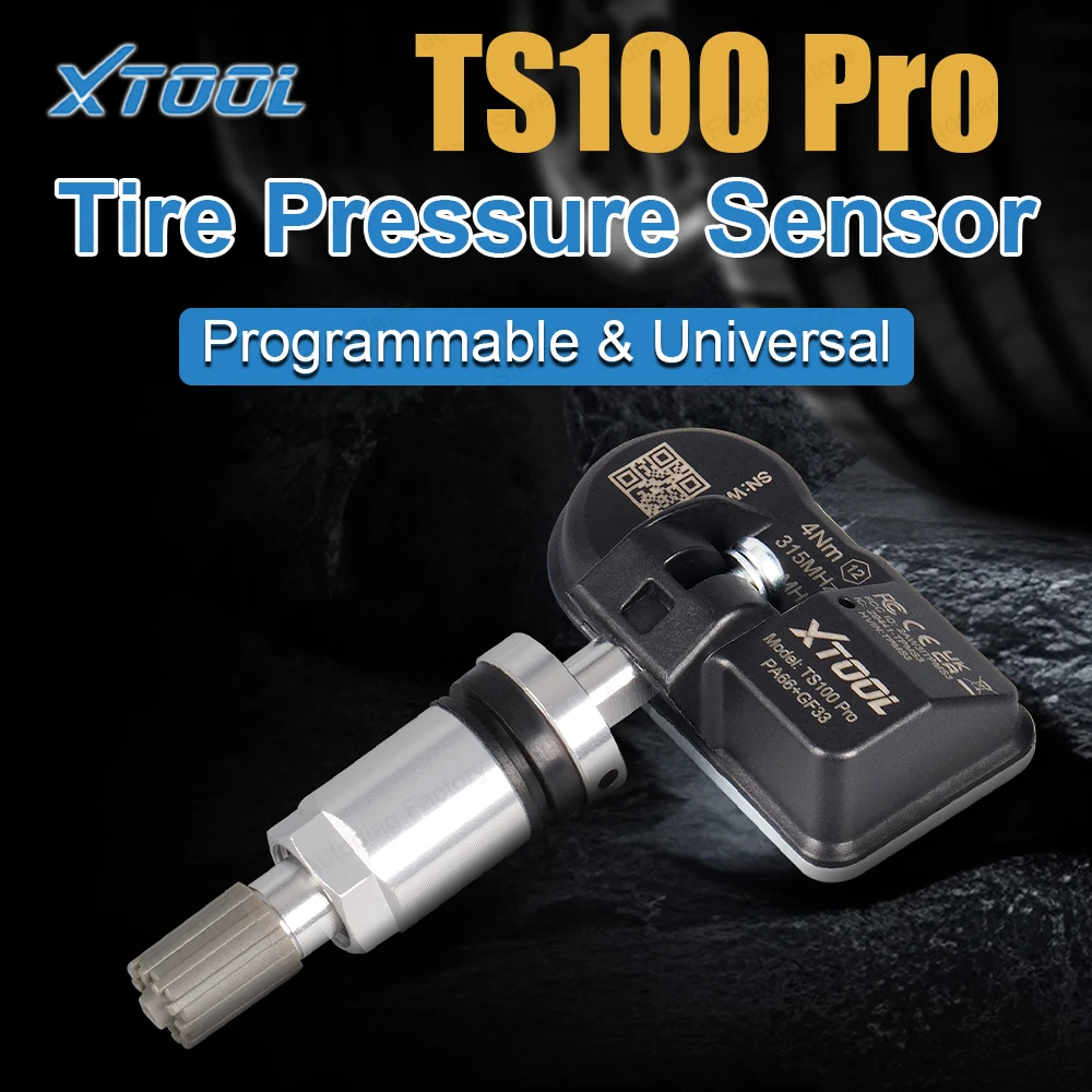 

2-IN-1 TPMS Sensor TS100 PRO 315/433MHz Programmable Universal Automotive Tire Pressure Monitoring System Sensor XTOOL TS100 PRO