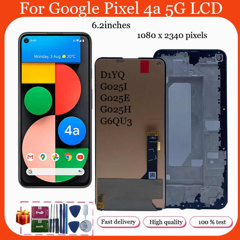 

AMOLED LCD For Google Pixel 4A 5G Display LCD Screen For Google Pixel 4A 5G Display LCD Screen Touch Digitizer Assembly