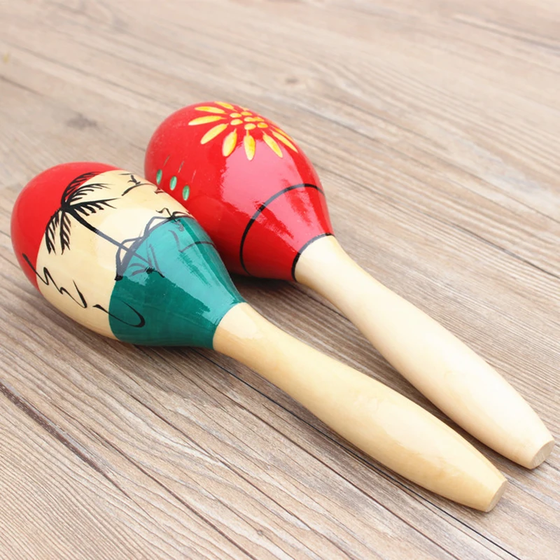 

Wooden Maraca Musical Instruments, Children's Percussion Instruments, Orff, 28cm