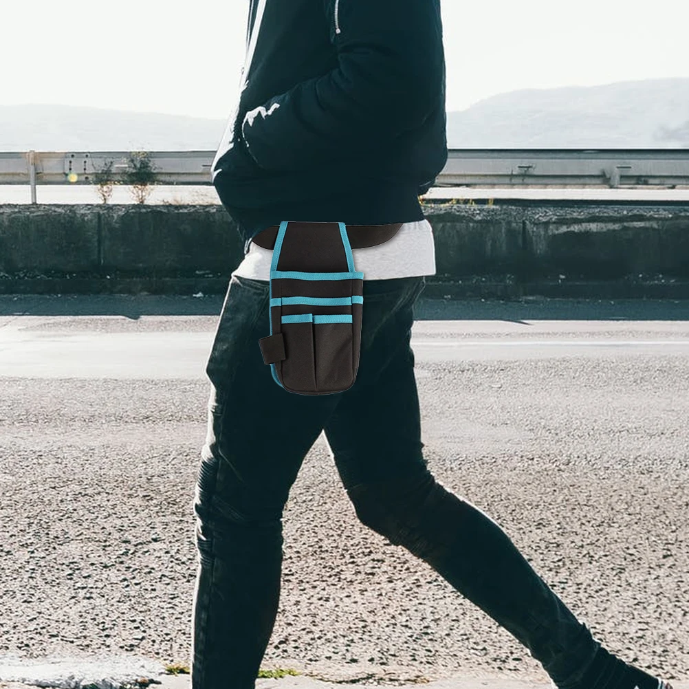 

Carpenter Tool Belt Black Small Pouch Electrician Storage Bag Waist Durable Oxford Multi Pocket Suitable Men Women Adjustable