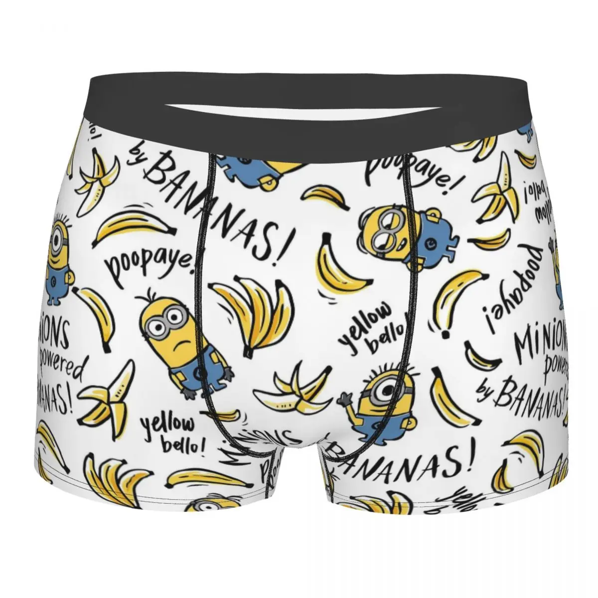

Custom M-Minions Anime Cute Underwear Men Stretch Funny Cartoon Boxer Briefs Shorts Panties Soft Underpants For Male