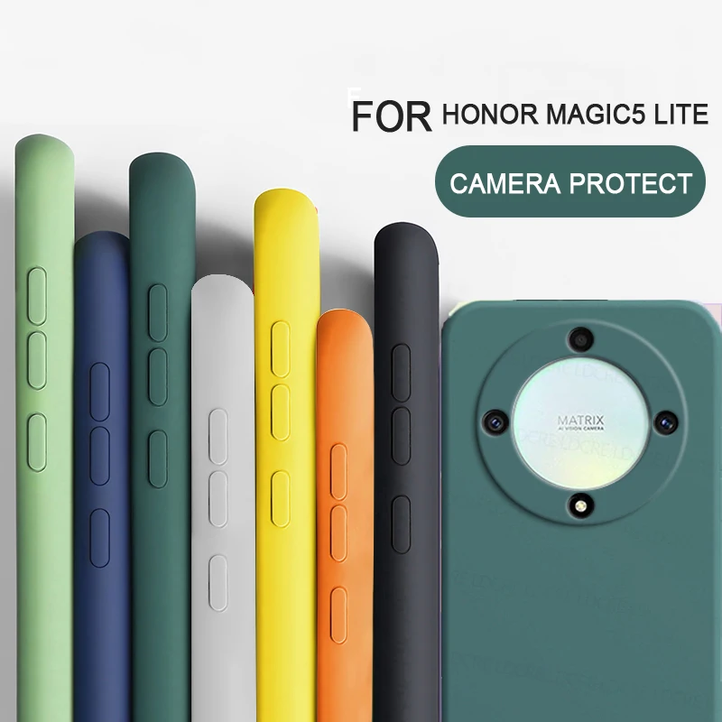 For Honor Magic5 Lite Lovely Soft Silicone Liquid Case Shockproof cover Honor Magic4 Pro Magic4 Ultimate/Honor Magic5 Magic5 Pro