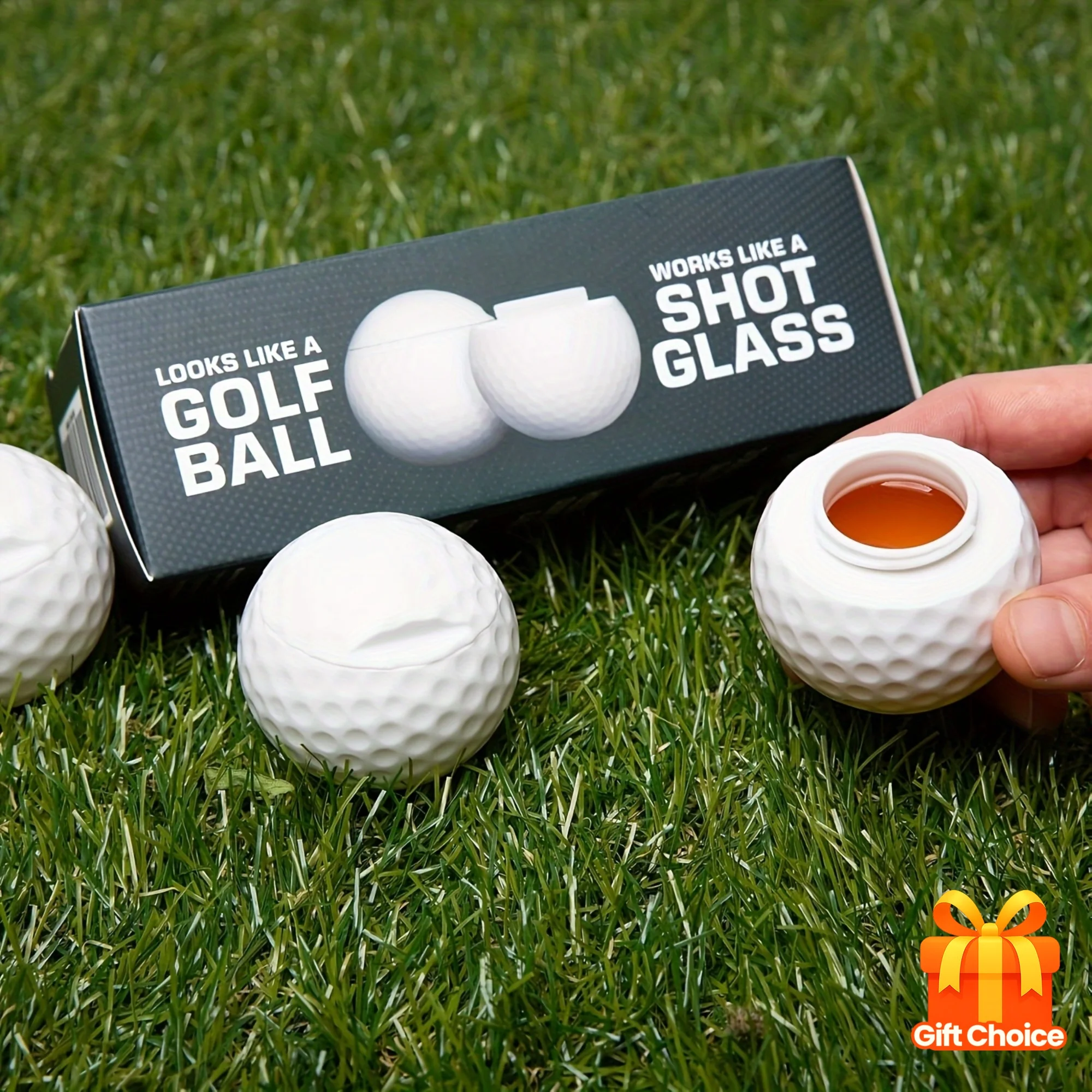 1/3pcs Novelty Golf Ball Drinking Glass, for Whiskey or Cocktails, Fun & Practical Gift for Golf Fans, Party Conversation Piece