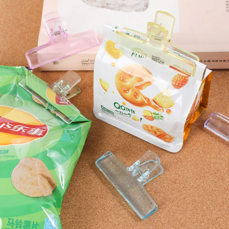 Transparent Jelly Hand Account Clips Large Capacity Student File Organizer Portable Storage Binder for School Office Stationery image 5