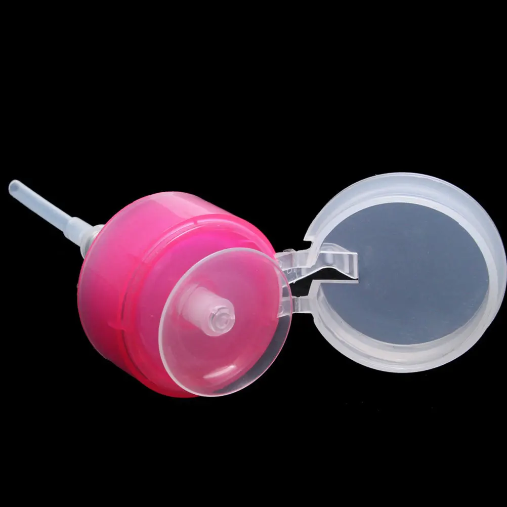 

3pcs 150Ml Nail Polish Remover Bottle Lockable Press Pump Dispenser For Travel Alcohol Liquid Subpackaging Plastic Container