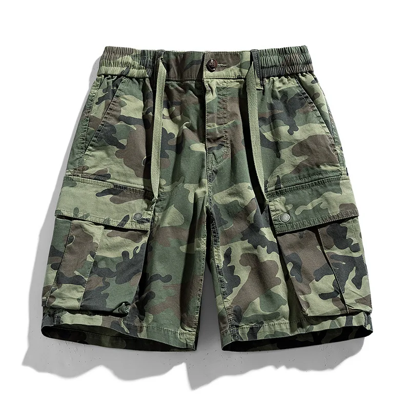 

2024 New Men Summer Fashion Cotton Army Tactical Shorts Men Multi-Pocket Casual Short Pants Camouflage Tactical Loose Men Shorts