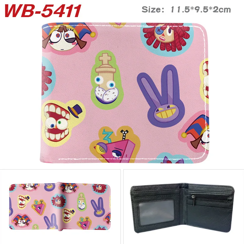 The Amazing Digital Circus Anime Cartoon Pomni Jax Printed Wallets Coin Purses Multi-purpose Folded Wallet Birthday Gifts view 5