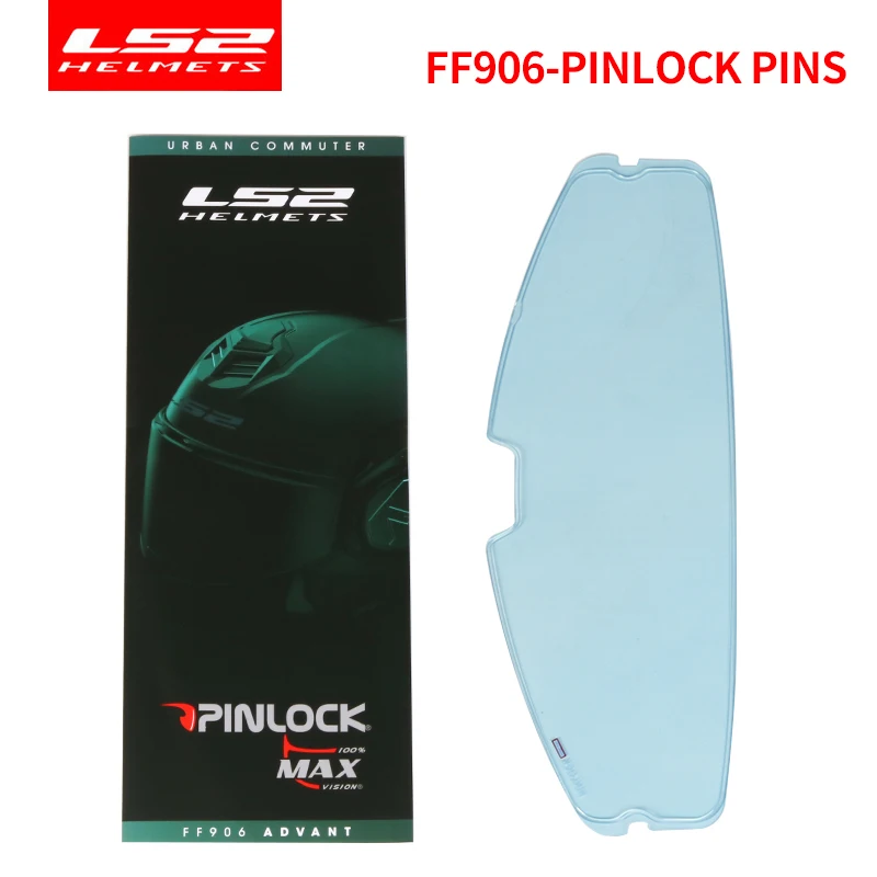 LS2 FF906 Helmet Visor Clear Anti-fog Patch Pinlock suitable for LS2 FF906 Advant Flip Up Full Face Helmets