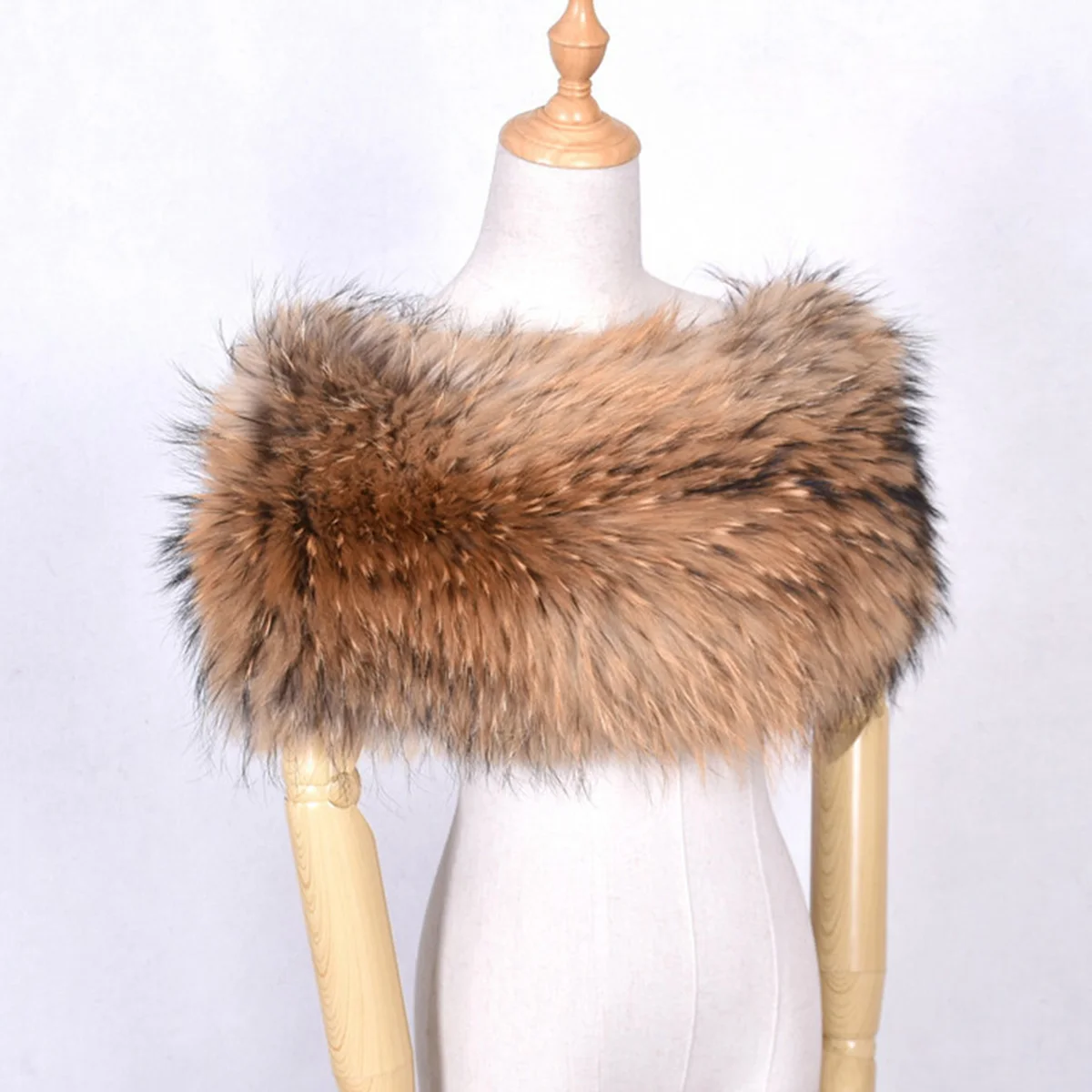 الفراء الطبيعي شال الزفاف الثعلب الفراء الروسية حفل زفاف يلتف شالات رقيق سيدة خمر فستان عباءات للنساء #3