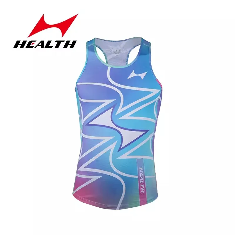 Health Breathable Sleeveless Athletic Running Set with Sweat-Wicking Technology Quick Drying Track Field Sport Suit Men Women