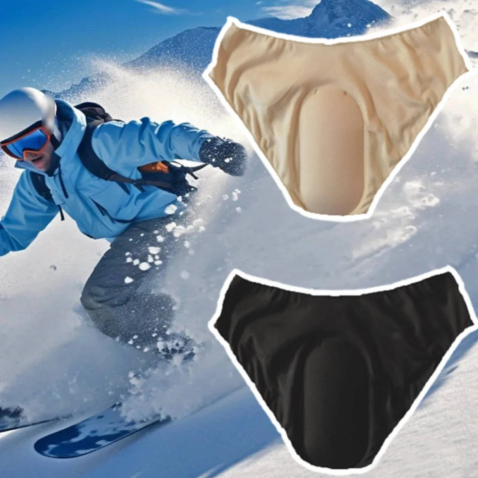 Silicone Padded Shorts Stretch Material Padded Shorts Hip Butt Pads Leg Openings Sports Gear Lightweight for Skating view 5