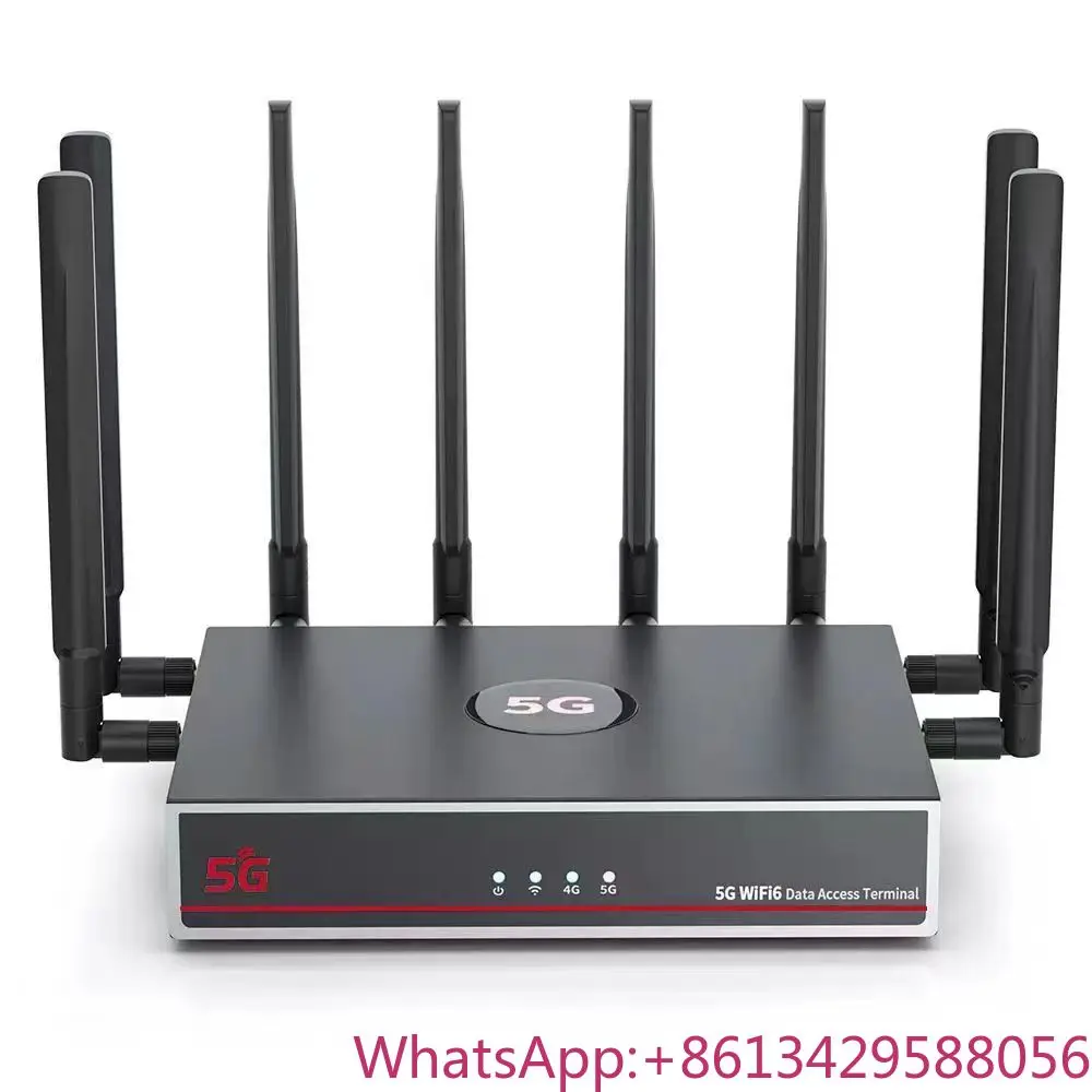 

M60K63 MT7986 AX6000 Mesh WIFI 6 2.5G Port 5G LTE Network Dual Sim Card Slot Snapdragon X75 NR NSA Modem Router