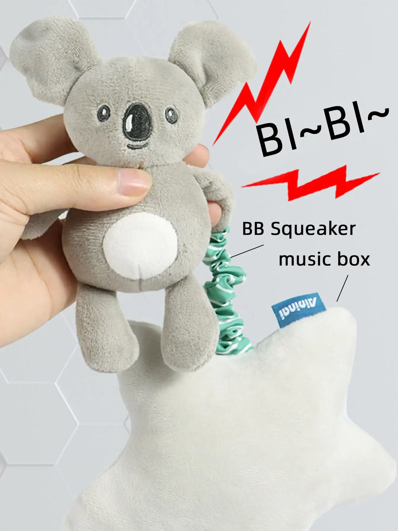 かわいい漫画8トーンボックス、プルベル、短いぬいぐるみ車の吊り玩具、宝物スタイル、男性と女性