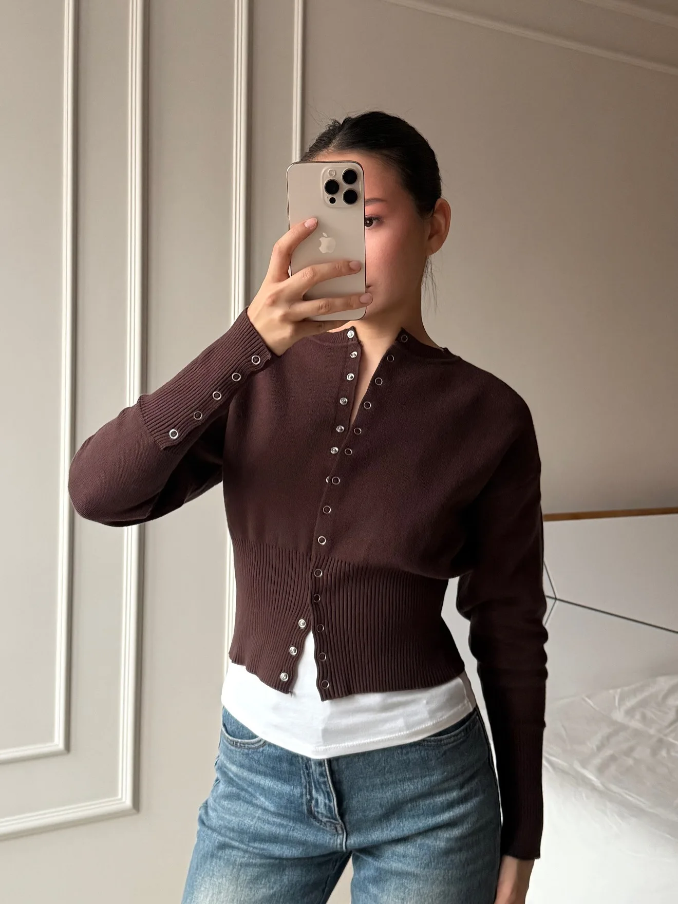 

Модный трикотаж, кардиган, топ, женский ребристый лоскутный тонкий повседневный укороченный внутренний свитер, женский вязаный кардиган, верхняя одежда