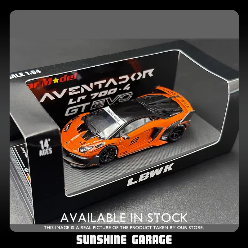 

Star In Stock 1:64 LBWK Aventador GT EVO Lp700 Diecast Diorama Car Model Collection Miniature Toys