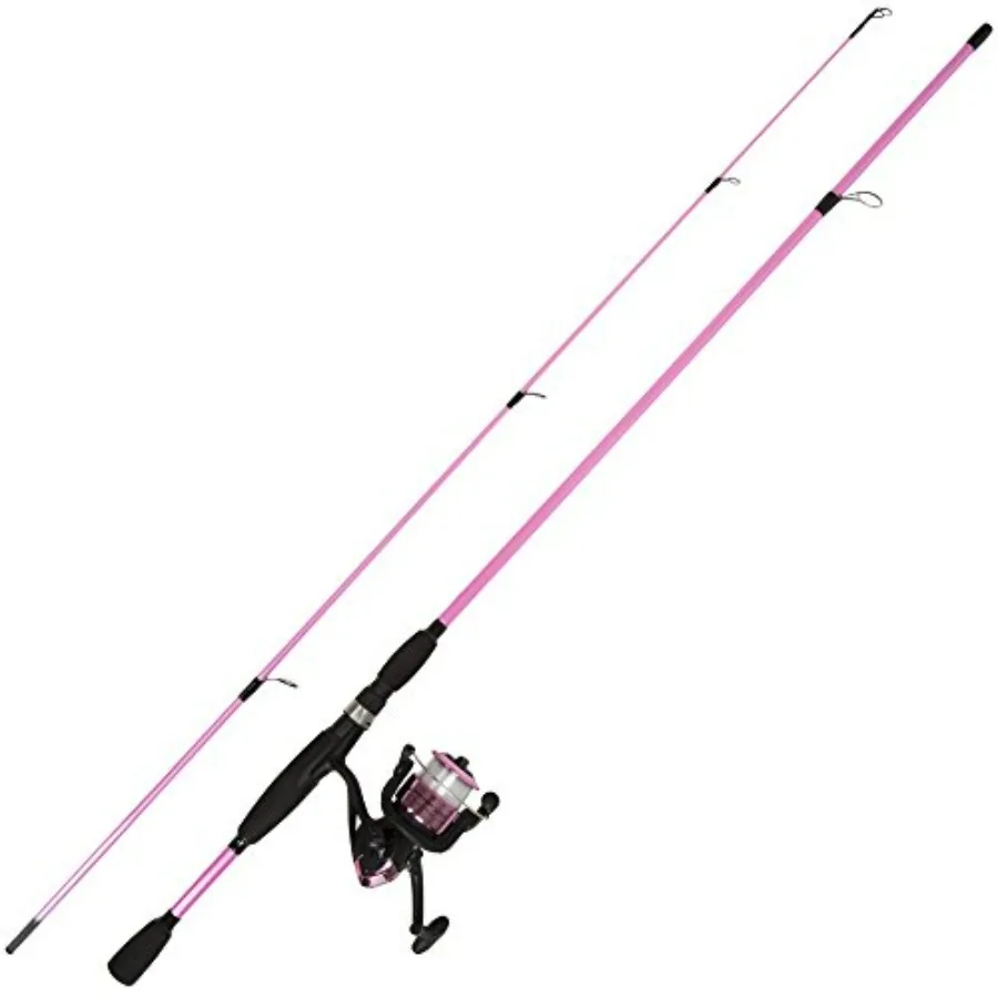 

Fiberglass Fishing Pole - Strike Series 78-Inch Collapsible Rod and Spinning Reel Combo, EVA Handle, Pre-Spooled Reel, Fishing
