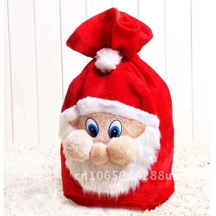 

Christmas decorations for the elderly backpack gift bag high-end gold velvet gift bag large candy bag