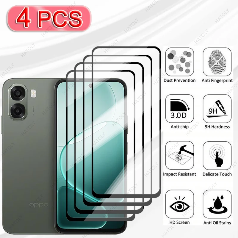 Tempered Glass For Oppo A6c Protective Film For Oppo A6c Glass Black Edge Screen Protector For Oppo A6c Camera Lens Protector