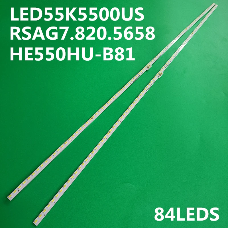 

10-50PCS New suitable for LED55K5500US light bar RSAG7.820.5658 with screen HE550HU-B81 84LEDs