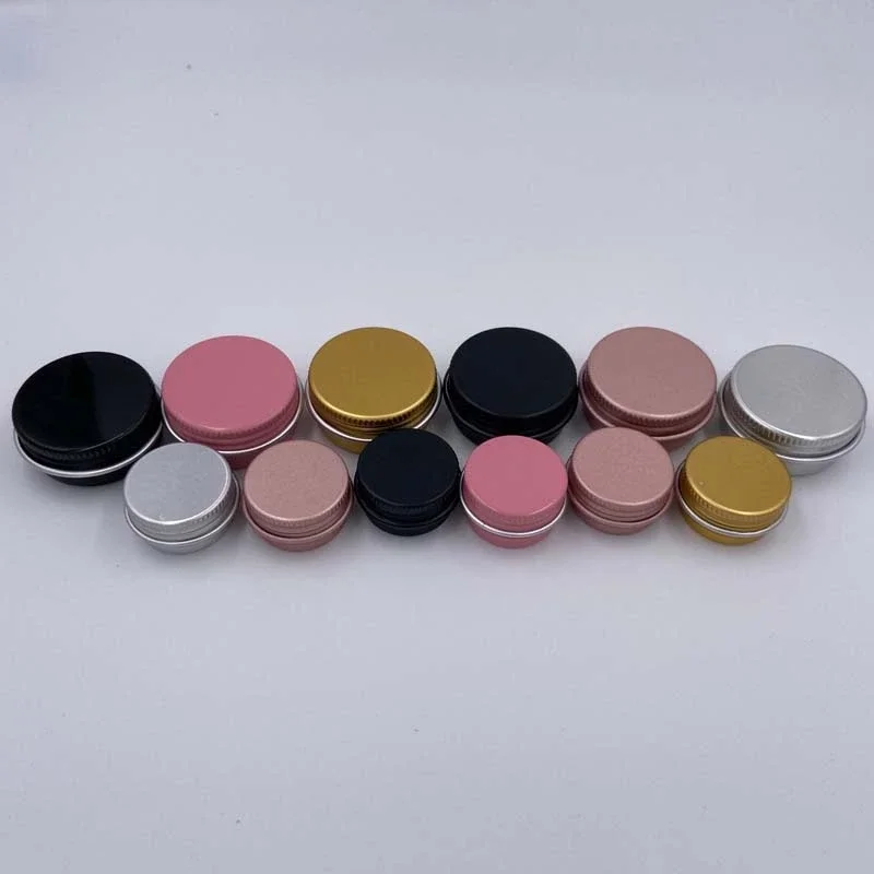 5g 10g Makeup Storage Colorful Jars for Cosmetics Travel Containers for Cosmetic Cream Aluminum Box Metal Cans Jars With Lids