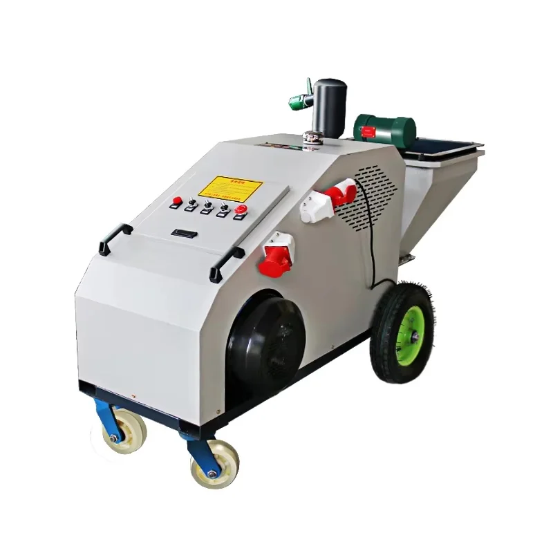 9kw to 11kw Mortar spraying machine construction site cement powder wall Concrete plunger spraying machine