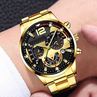 Fashion Business Geneva Calendar Watch Personalized Men's Steel Strap Wristwatch Business Explosion Set
