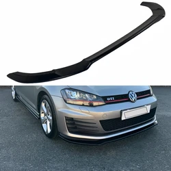 Maxton Style Front Bumper Lip Spoiler Splitter Protector Cover For Volkswagen Golf 7 MK7.5 GTI R Rline 2012-2019 Car Body Kits