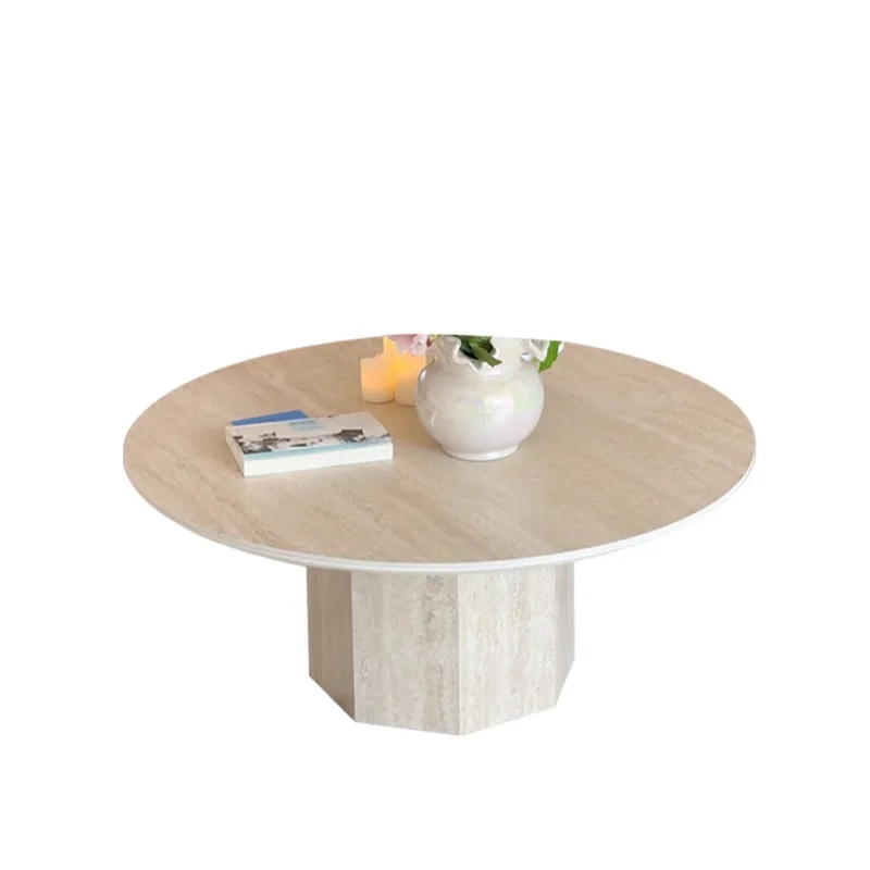 

Customizable Round Coffee Table Living Room Household Table
