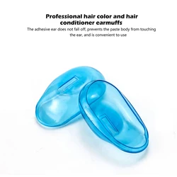 Protector de orejas de silicona para peluquería, Protector de orejas reutilizable, impermeable, para teñir el cabello, 2 piezas