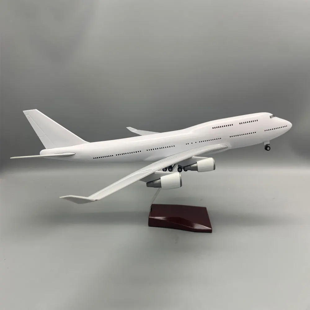 White Unpainted DIY Aircraft Model Assembly Hobby 47CM Series Scale Aircraft Adults Fun Flight Machine Model Collected Gift By