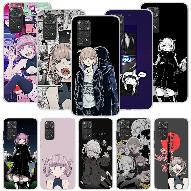 Call Of The Night Nazuna Phone Case For Xiaomi Redmi Note 13 12S 12 11S 10 9 8 10S 11 11T 11E Pro Plus + 9T 9S 8T 7 5G Cover Coq