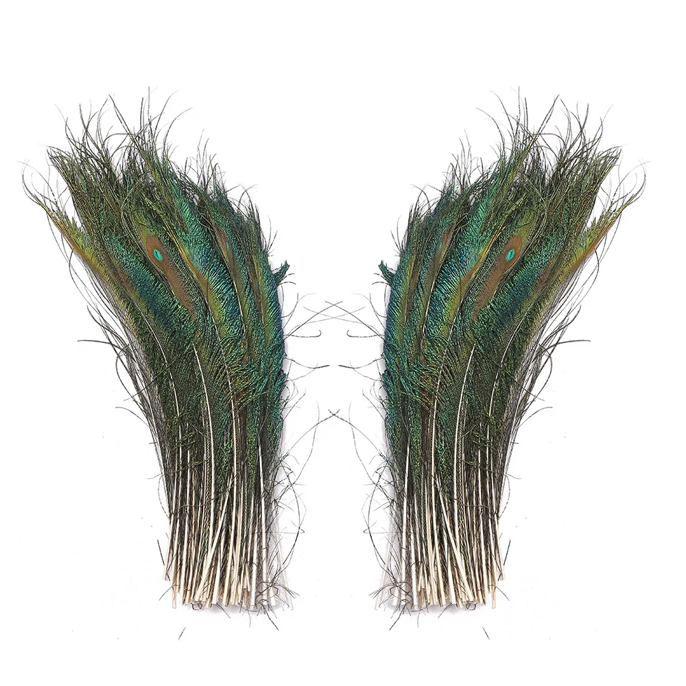 

Natural Peacock Sword Feather 12-14 Inches Peacock Sword Feathers for Wedding Decoration DIY Party Supplies 10/30/50Pcs
