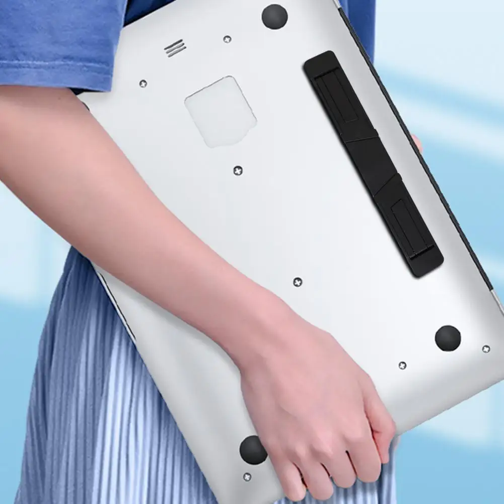 ขาตั้งแล็ปท็อปพับได้บางเฉียบตัวยึดเดสก์ท็อปแล็ปท็อปสำหรับการกระจายความร้อนเหมาะสำหรับเครื่องใช้สำนักงานแท็บเล็ตโทรศัพท์