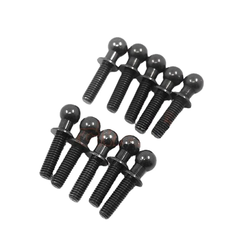 Blue Black Red M3 x 6 8 10mm Ball head 7075 Aluminum Alloy Ball Head Screw Bolts For Model Aircraft Car DIY