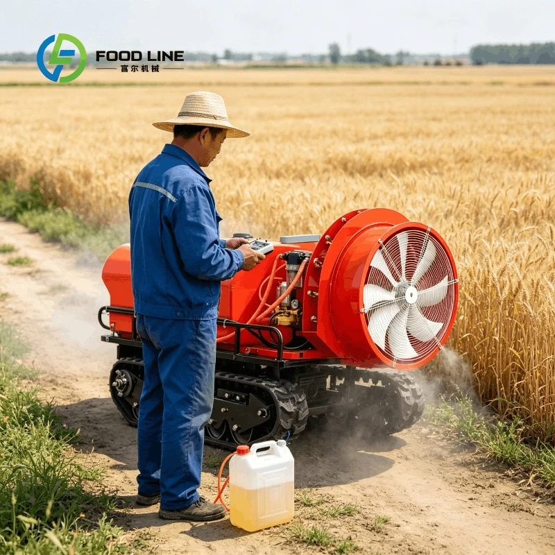 Customized Tracked Remote Sprayer Air Blast Applicator Wholesale Price for Farm Use adjustable nozzles high pressure large tank