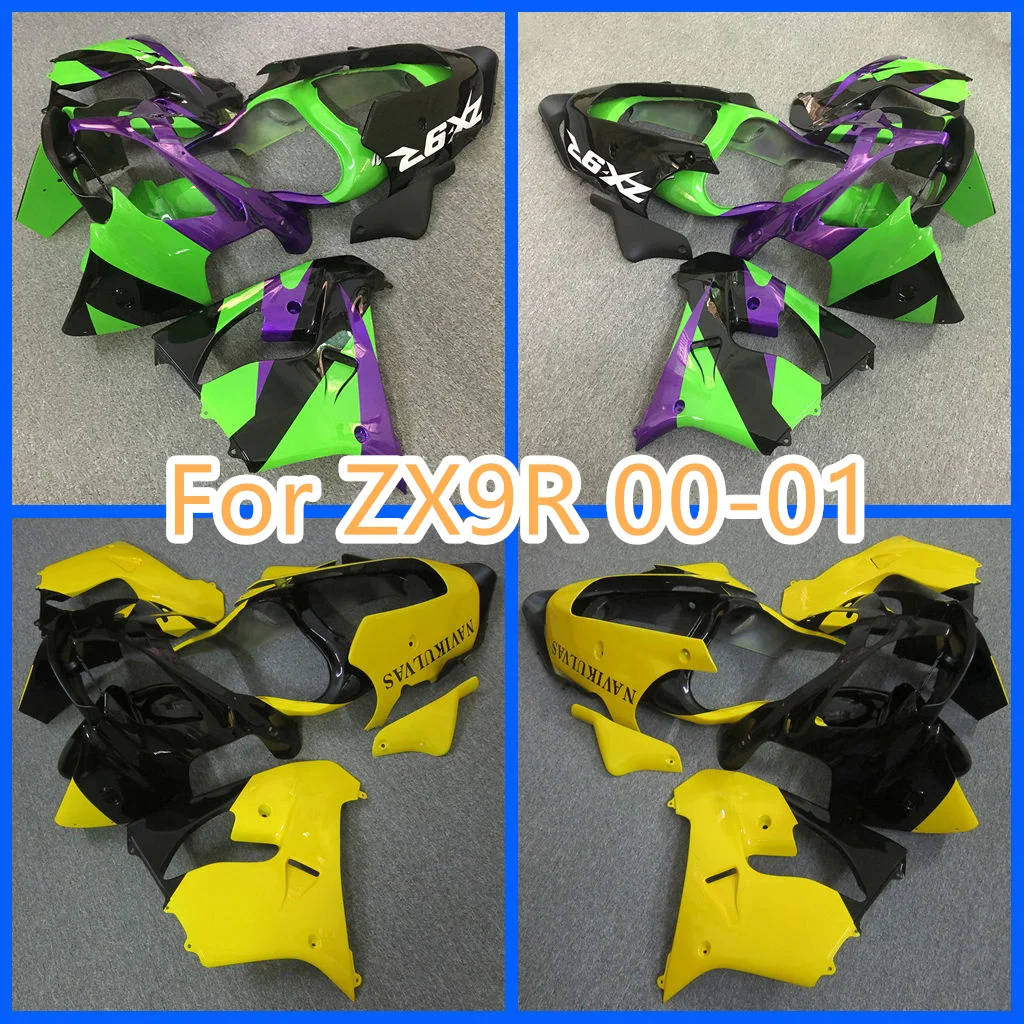 Road Racing Fairing Kit for Kawasaki ZX-9R 00 01 ZX 9R 2000 2001 ZX9R Body Repair Aftermarket Parts 100% Fit Injection Mold