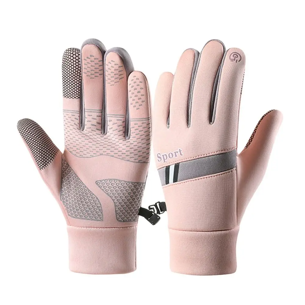 Fashion Warm Winter Gloves Lining Fleece Windproof Touchscreen Mitten Sport Nonslip Ski Gloves Men Women